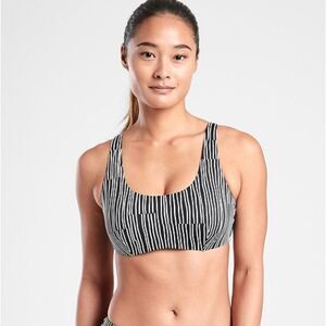 Athlete BRA CUP SCOOP PRINTED BIKINI TOP size 36D/DD